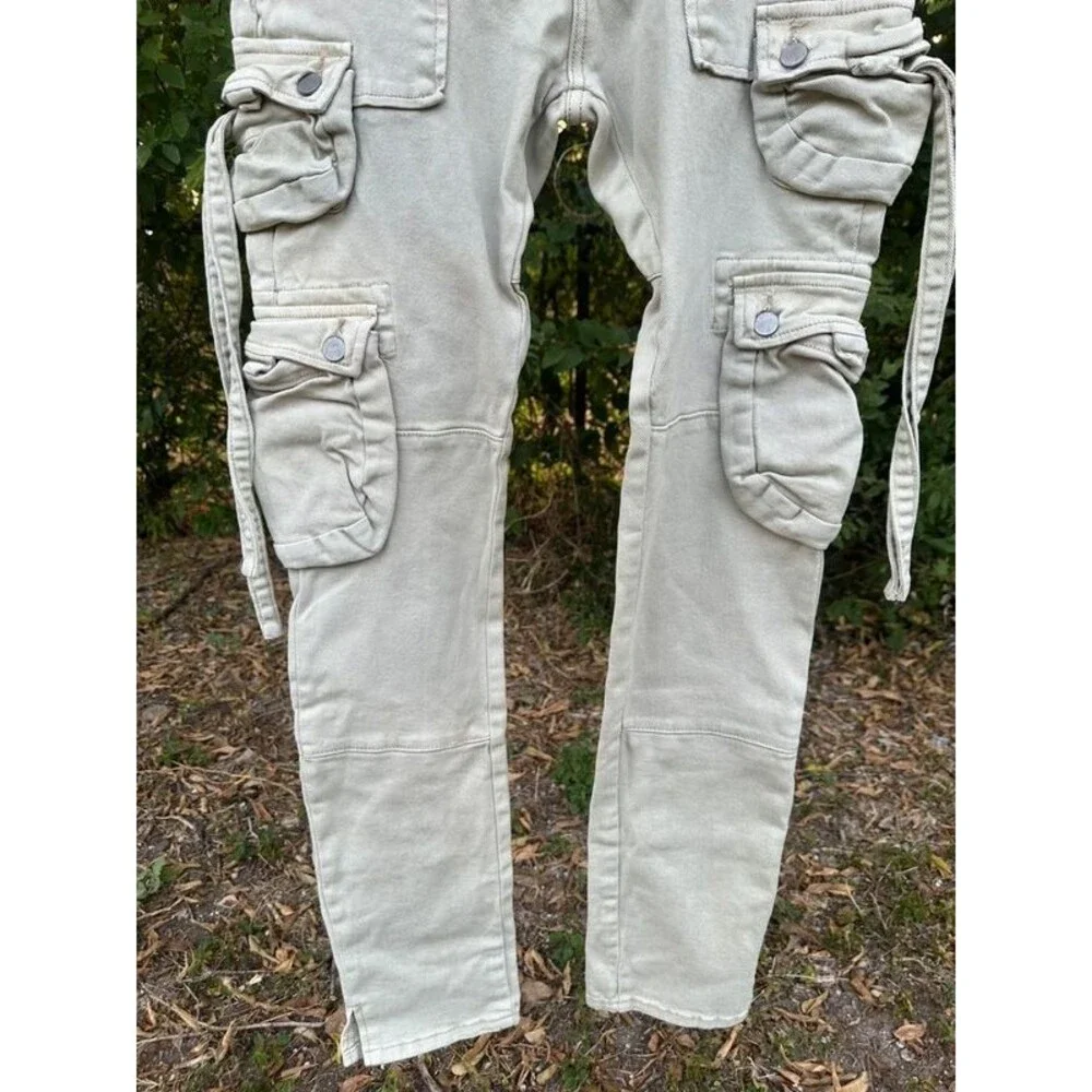 Mens Mnml Cargo Jean Pants Size 30